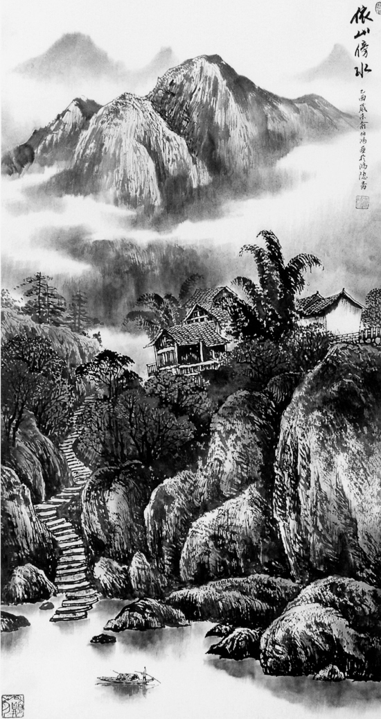 北京好友齐传鳞做画为著名新闻人俞柏鸿做画为歌手华峰做画为.